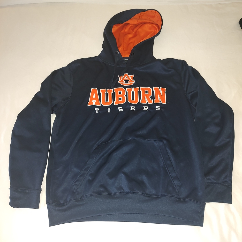 Stadium Athletics Auburn Tigers Navy and Orange Hoodie